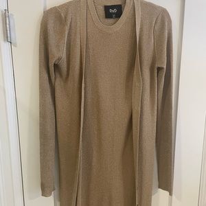 Gold D&G sweater dress set